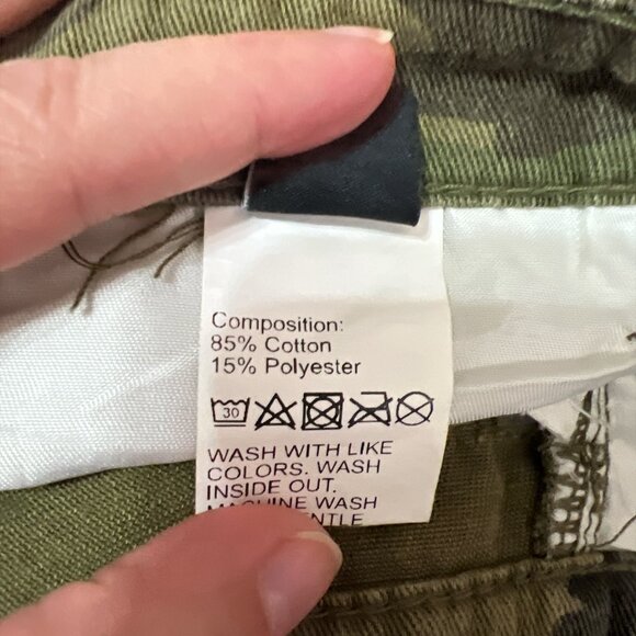 SHEIN Camo Cheeky Jean Shorts - Size S - Picture 2 of 4